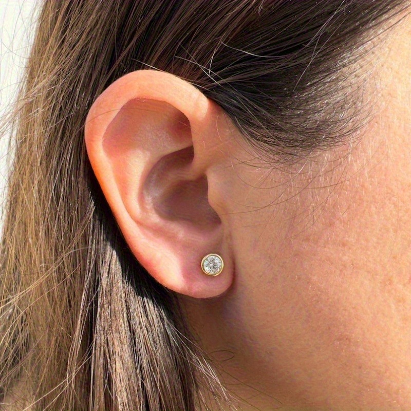 Women's ETERNALS EARTH Moissanite-Like Stud Earrings, Luxury