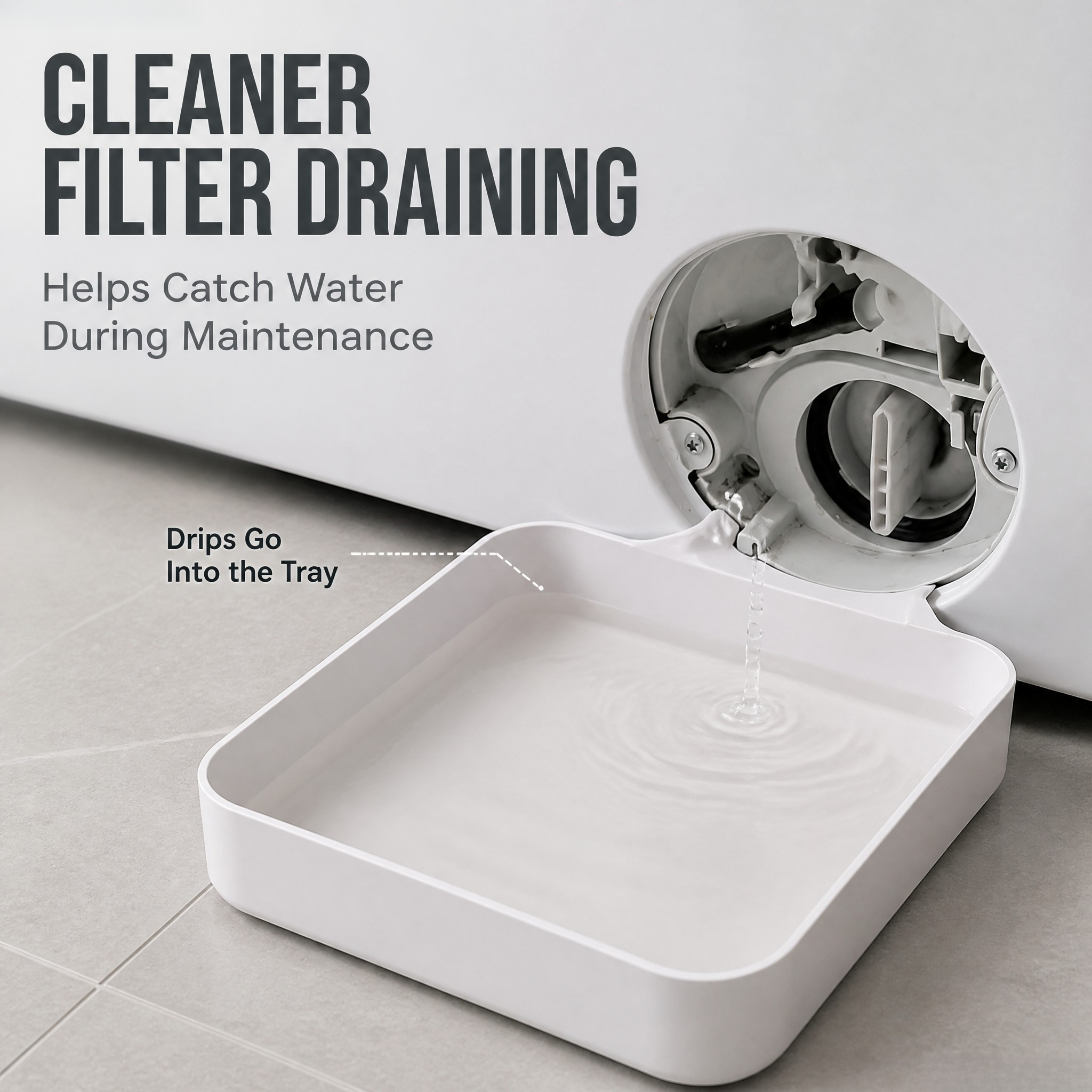 1pc Washing Machine Drain Tray, Preventing Flooding In Laundry Rooms, For , For Bosch Washing Machines