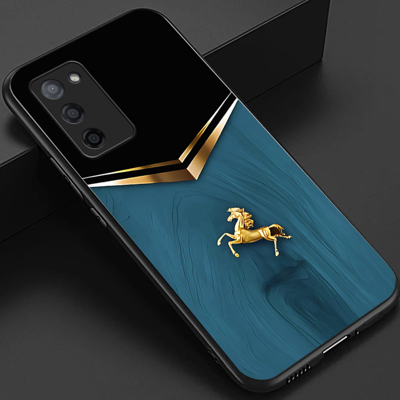 TEMU Phone Case: Case For Oppo A5 5g Phone Case, Multiple Color And Pattern Stylish Glossy Glass Back Cover Gift