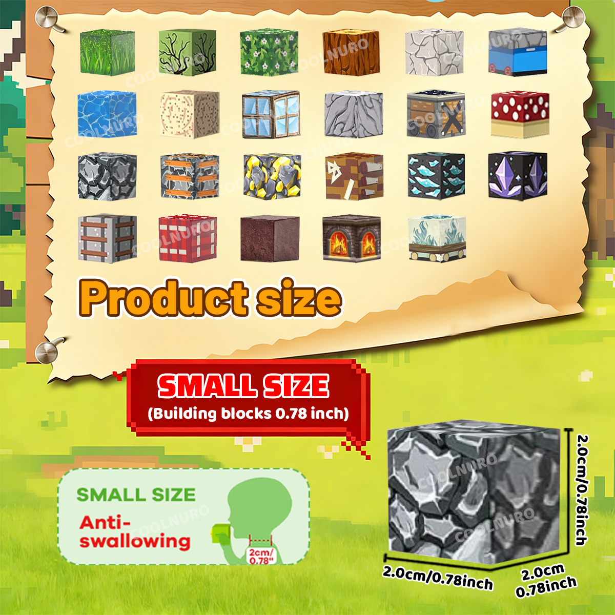 Forest Cave Theme Magnetic Building Blocks Set