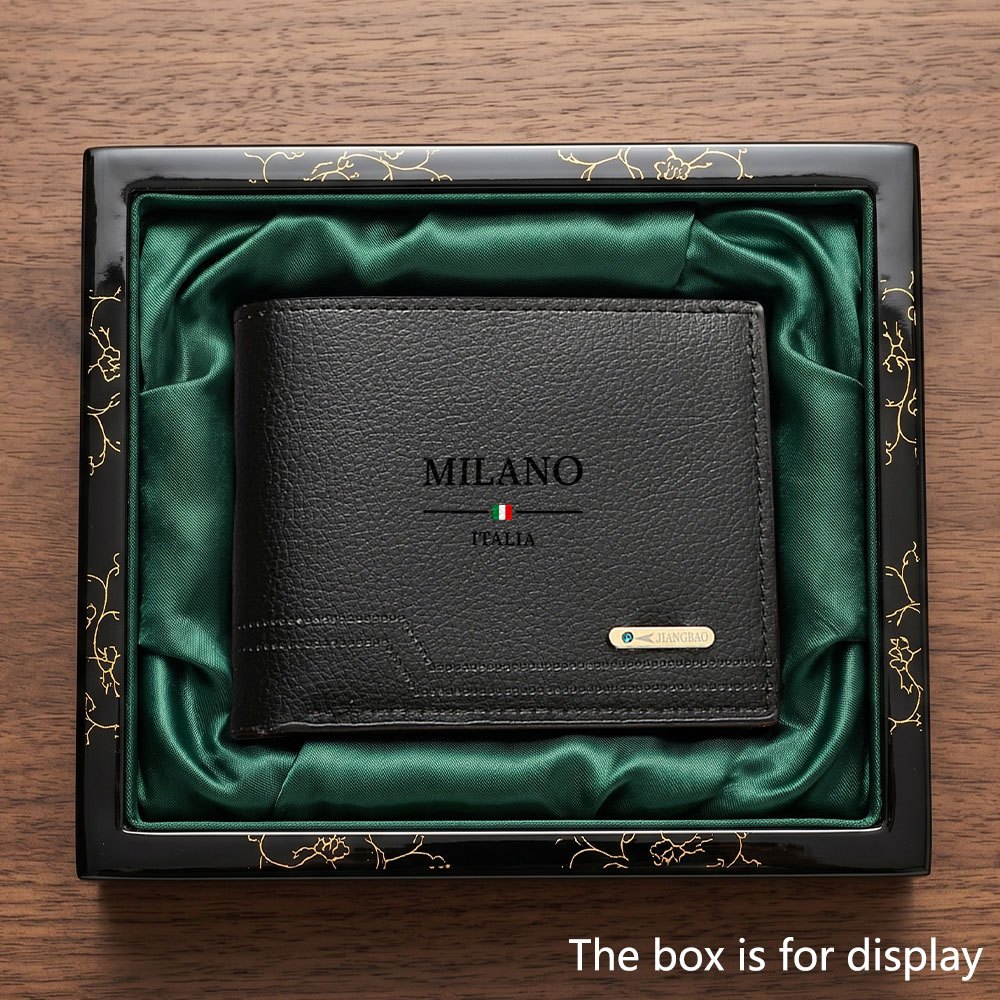 TEMU 1pc Italian Style Men's Wallet, Can Store Credit Cards, Cash, Id Cards, And Other Items, Multi-card Slot Coin Purse Card Holder, Suitable As A