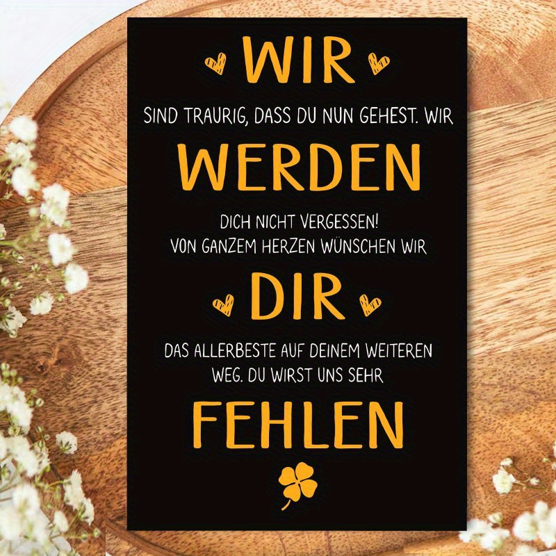 E-shop Spaßige Abschiedskarte, 1 Stück – für den Ruhestand, Jobwechsel oder jeden Anlass. Ideales Geschenk für Freunde, , Schwester, Sohn, Tochter,