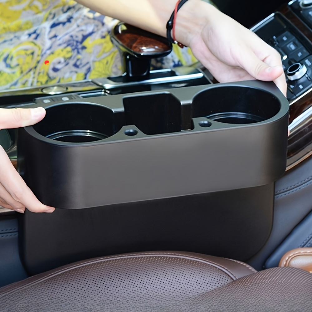 2025sn-1pc portavasos portátil para coche organizador multifuncional interior de coche - material plástico,   para el   entre el asiento del vehículo - portavasos, botella, teléfono móvil,   porta bebidas (  para 365 días y noches),   para viajes,   para ahorrar  