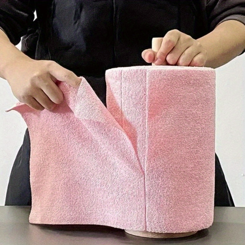 TEMU 30 Reusable Microfiber Towels, Hand-torn Cleaning Towels, Disposable Napkins, Household Kitchen Towel Rolls, Dish Cloth Replacements, Purpose
