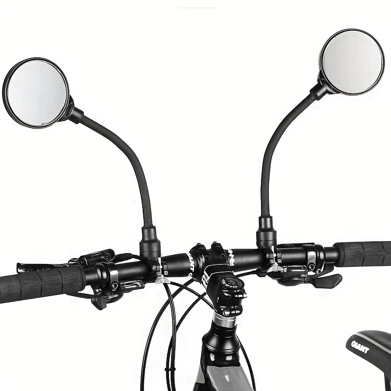 

1pc Universal Bicycle Rearview Tube Adjustable Rearview Mirror Reflective Mirror Rearview Mirror On Handlebar