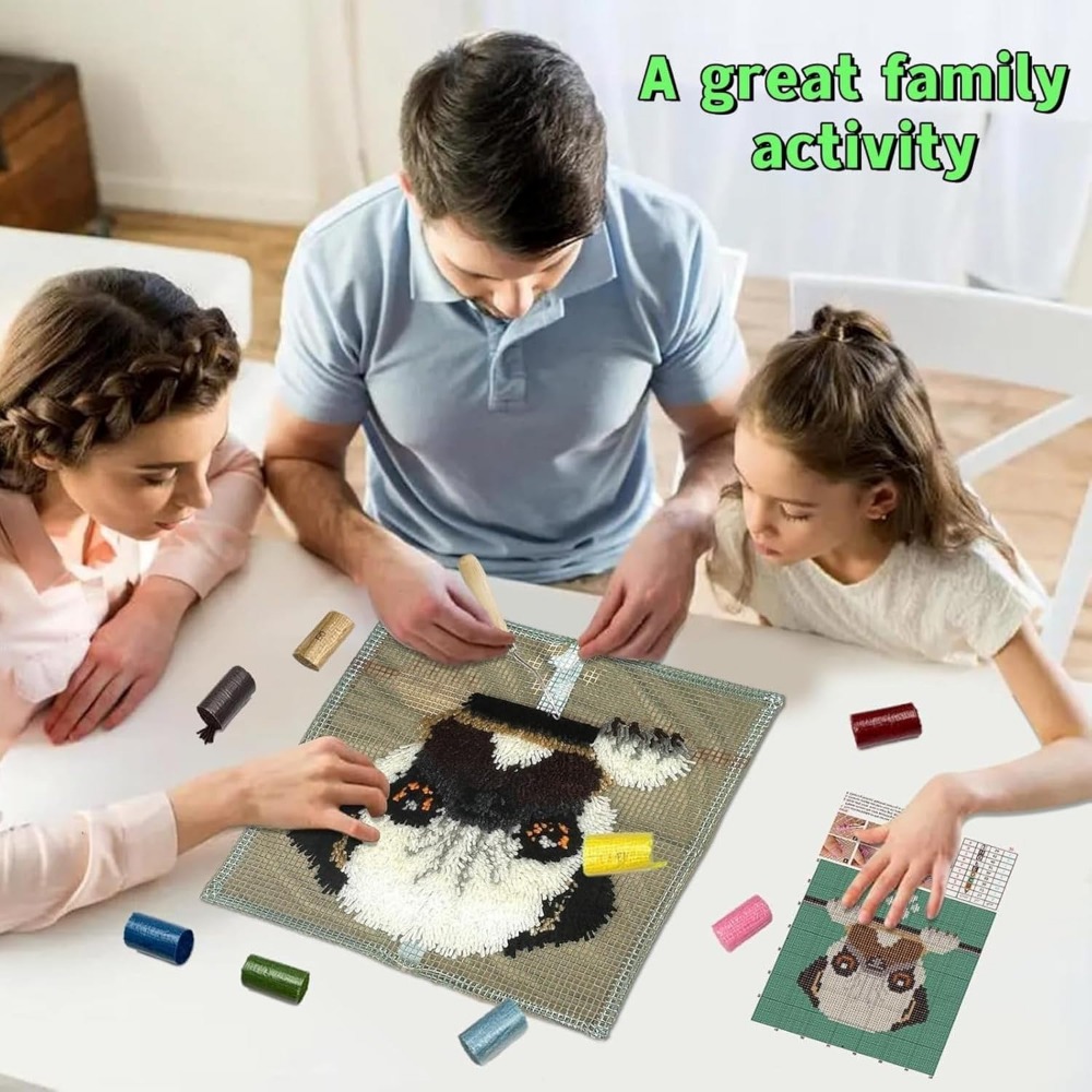 DIY Latch Hook Carpet & Tapestry Making Set