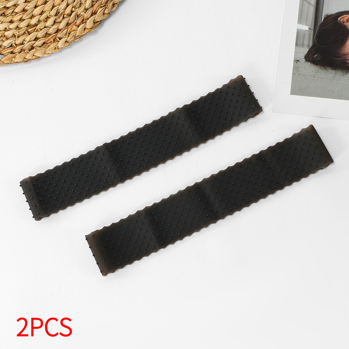 TEMU 2pcs Women' Color Headscarf Non-slip Headband, Does Not Tighten , Easy To Slip Off, Suitable For Scarf Materials, Invisible Headband That Does