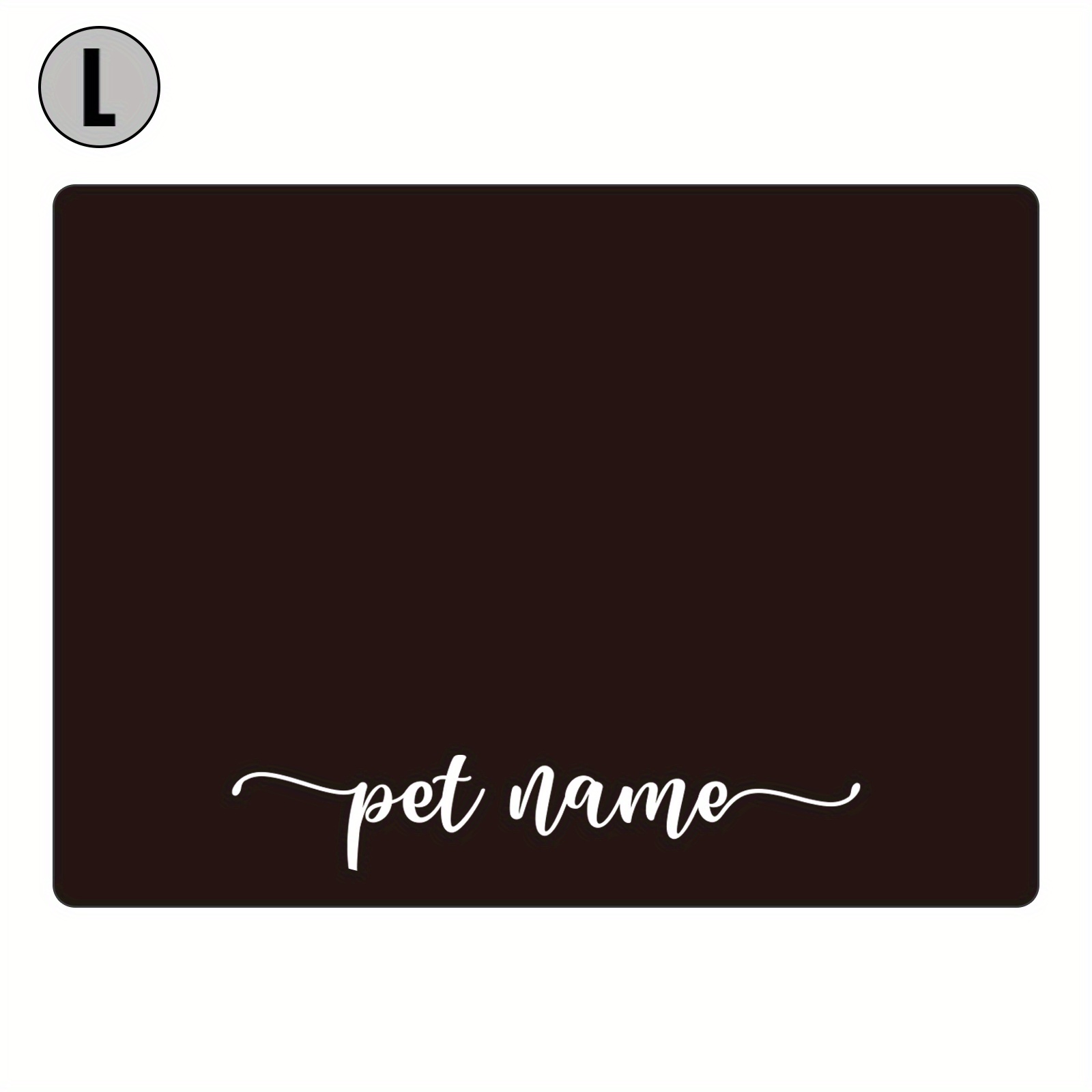 TEMU 1pc, Personalized Feeding Mat, Pu Non-slip At , Pet Feeding Mat For Dogs, Custom Pet Dog Food Mats For Floors Waterproof