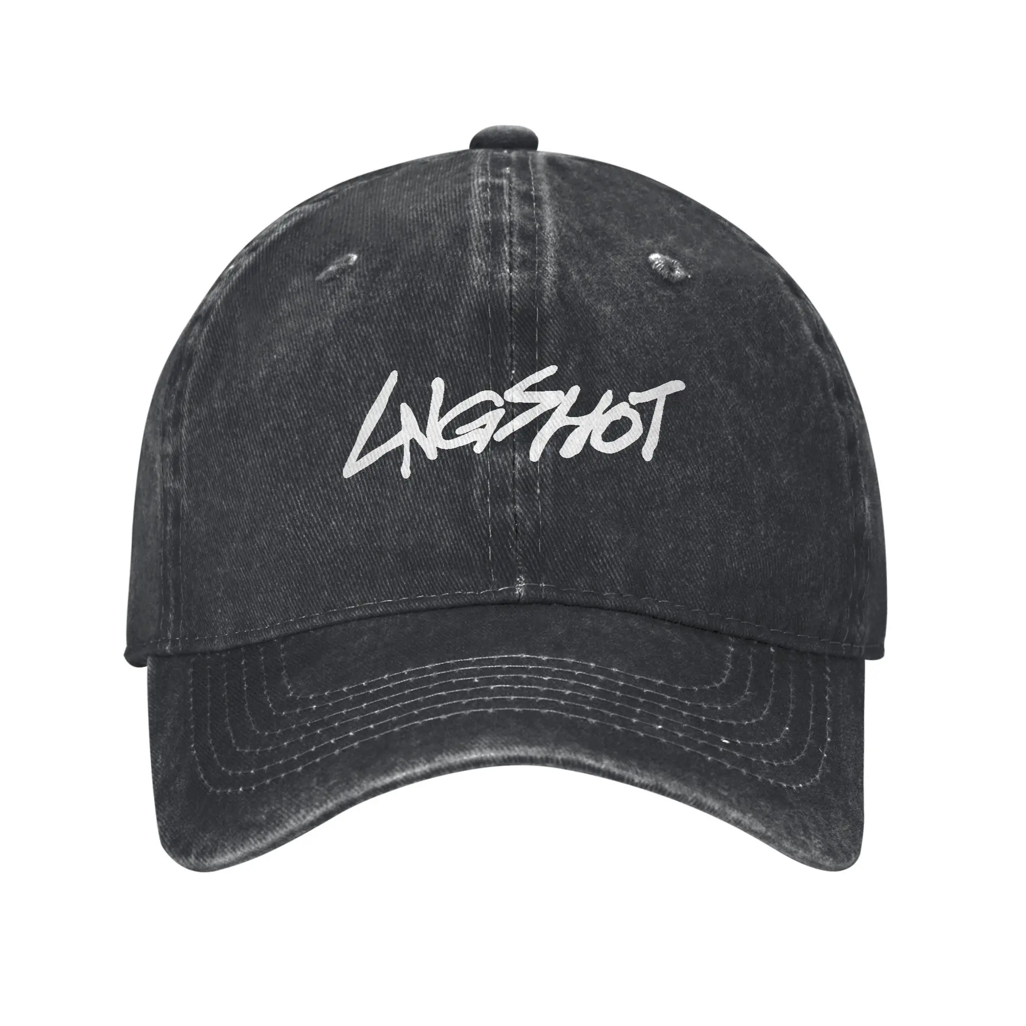 TEMU Casquette de baseball Kpop Lngshot décontractée unisexe pour adolescents, casquettes hop délavées, logo en promotion, pour tennis, skate, cadeau