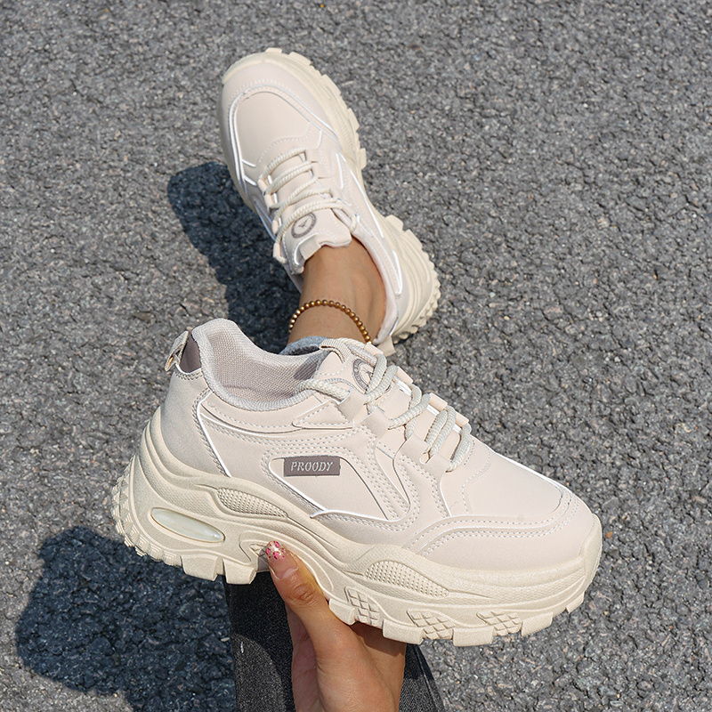 Women's Waterproof Platform Air Cushion Casual Sneakers