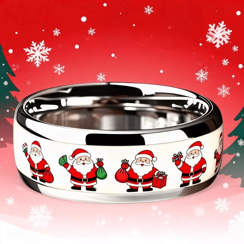 304 Stainless Steel Santa Claus Ring