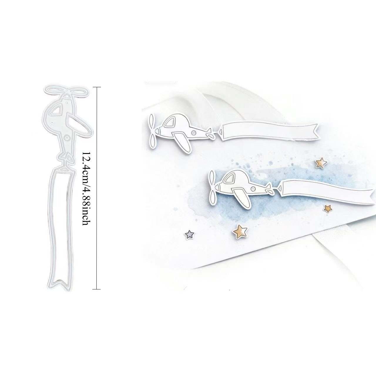 Small Airplane Gift Decoration Metal Cutting Die Craft Mold Cutting, , Card Making And Paper Art Making, Paper Art Making Supplies