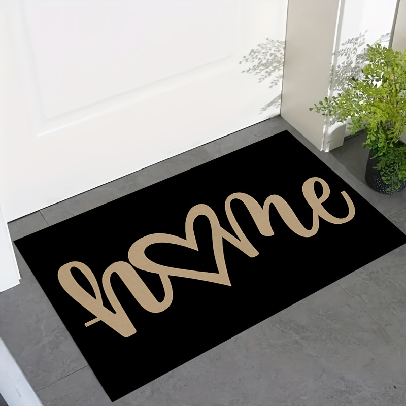 TEMU A Heart-shaped Washable Doormat, Suitable For , Bathrooms, Living Rooms, Laundry Rooms, Home Decor, And Spring Decoration