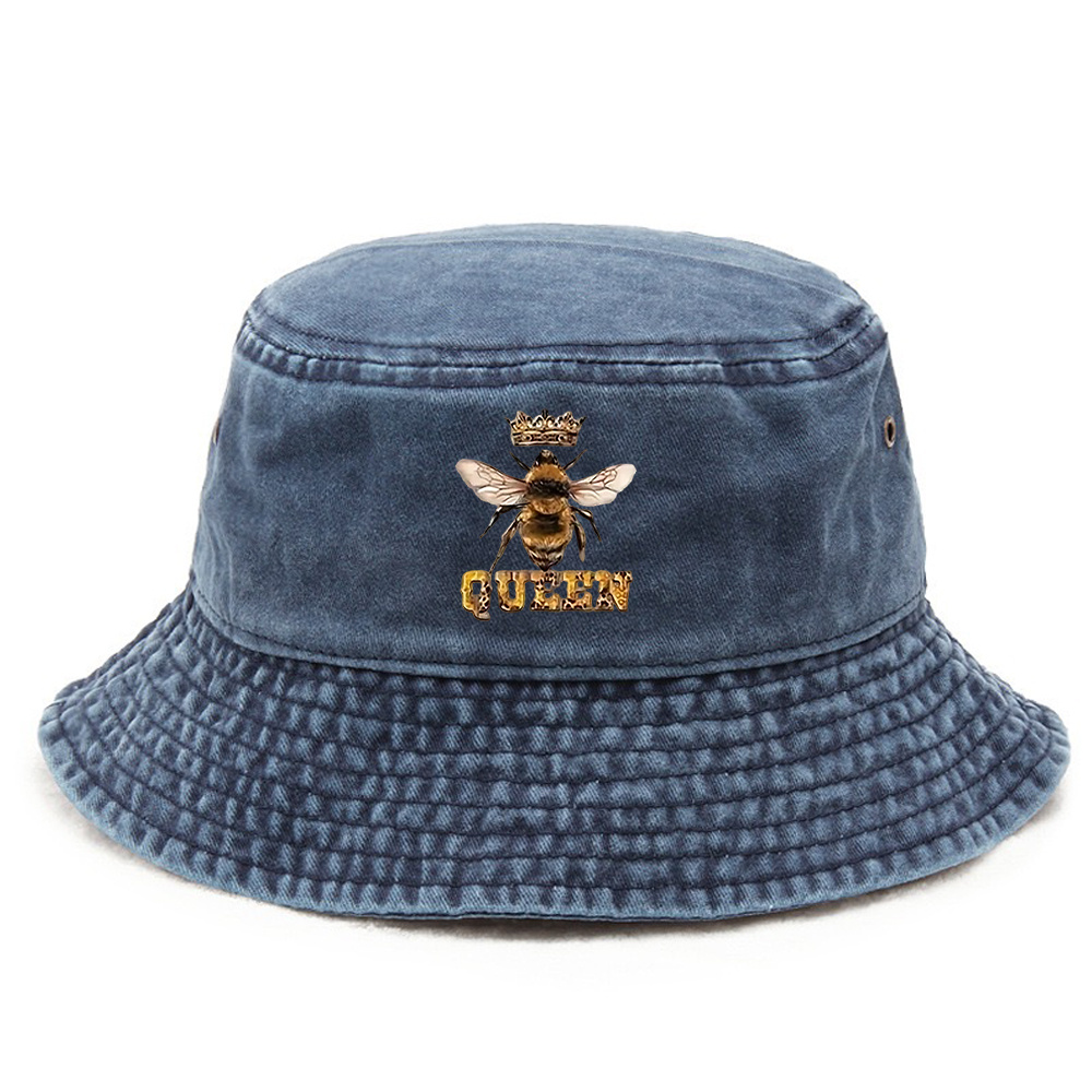 TEMU 1pc Queen Beer Hat, Fisherman Hat, Washed Bucket Hats For Women, Hats For Men, Foldable Hat, Festival Top Hats, Suitable For Occasions, Birthday