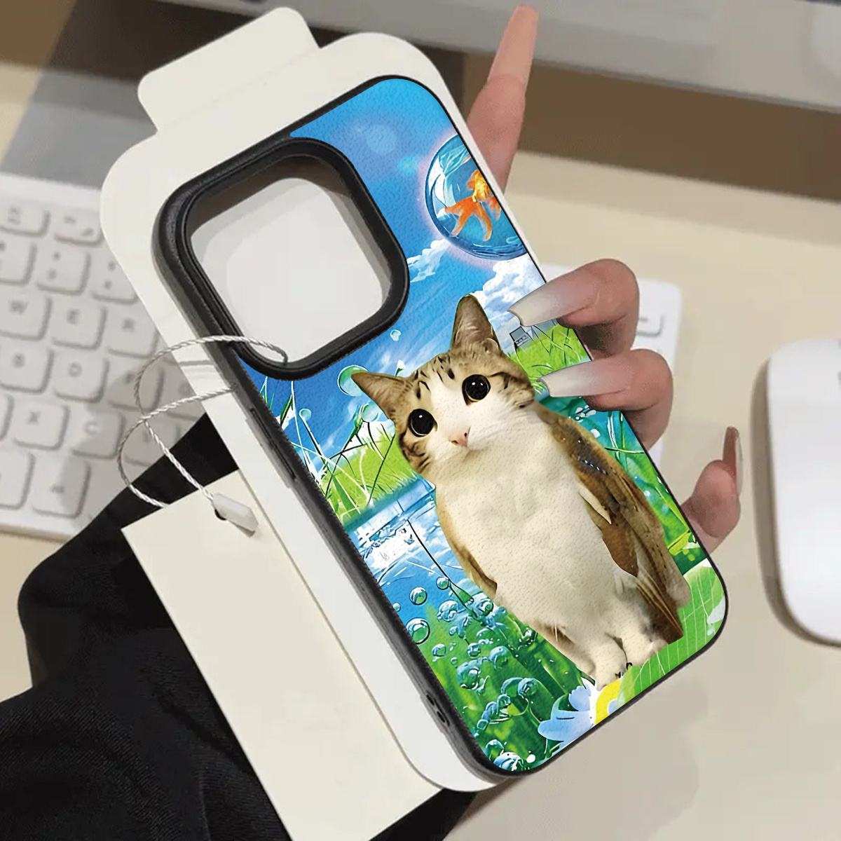 TEMU Чохол для телефону - Модний арт-чохол з візерунком Aero, підходить для Apple Phone Case Iphone16Promax/14/15Plus/15/13P/12/11, високоякісний TPU