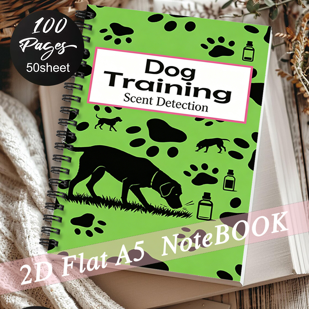 1pc HAROLOEN Dog Training Log Book with Scent Tracking Journal & Odor Detection Planner - Compact Coil Notebook Suitable for Working Dog Owners, Obedience Training Records, Gift for Pet Trainers, for Home & Outdoor Use for Scent Mission Planner
