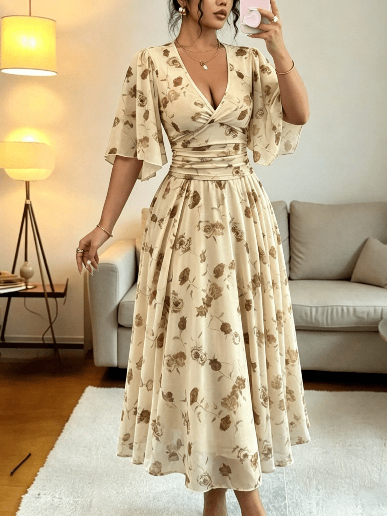 dress with long sleeves lace Orla main image 1