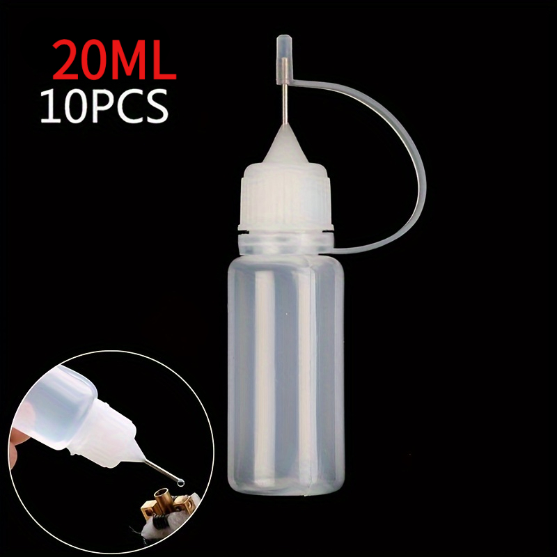 TEMU A 20ml Portable Empty Bottle With A Designed Nozzle For Accurate Dispensing. And Allows For Controlled Amounts, Making It Suitable For Glues,