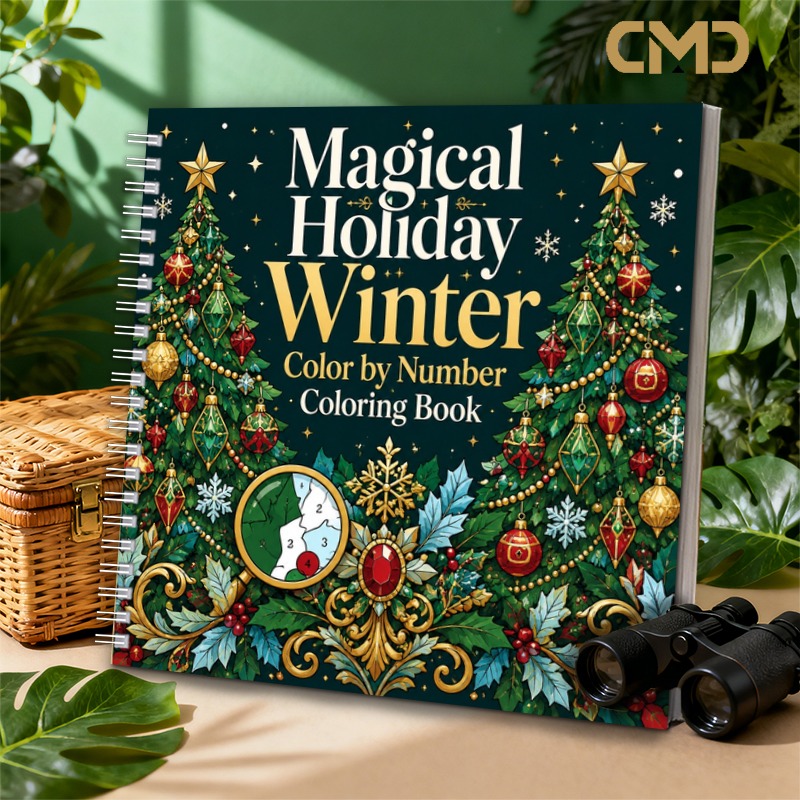 TEMU 1pc Color By Number, And Easy Stress Relief Adult Coloring Book For Women, Men, Color By Book For Adults Serenity Cabin 1pc 20x20cm Gift