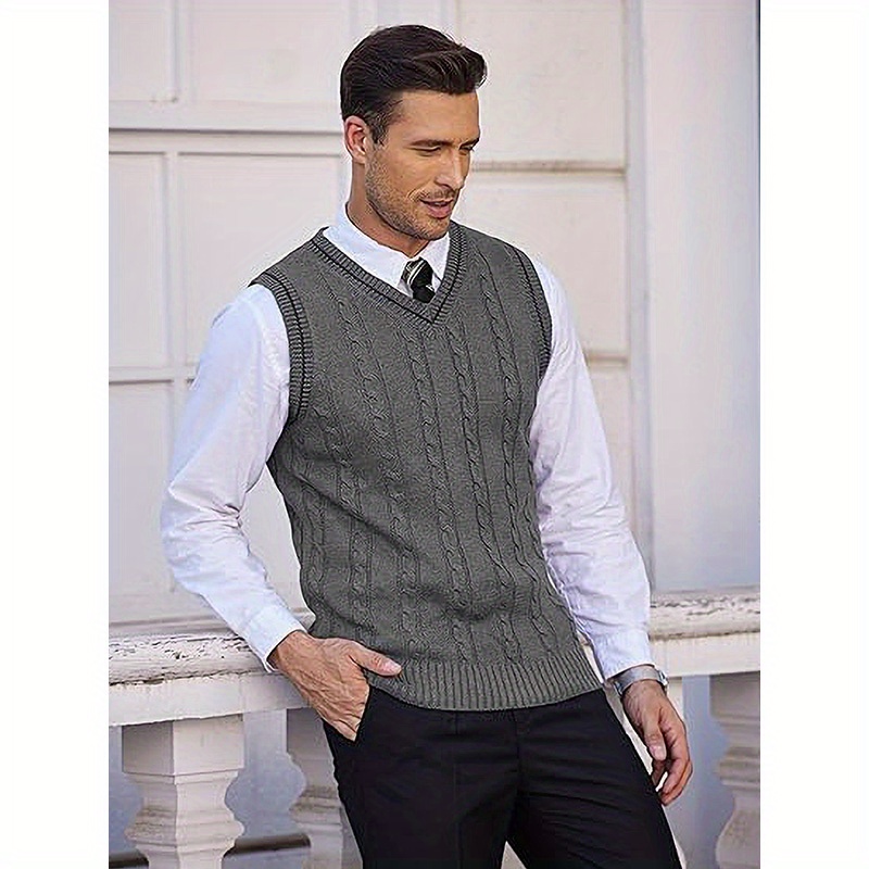 

V Fit Sleeveless Twisted Knitted