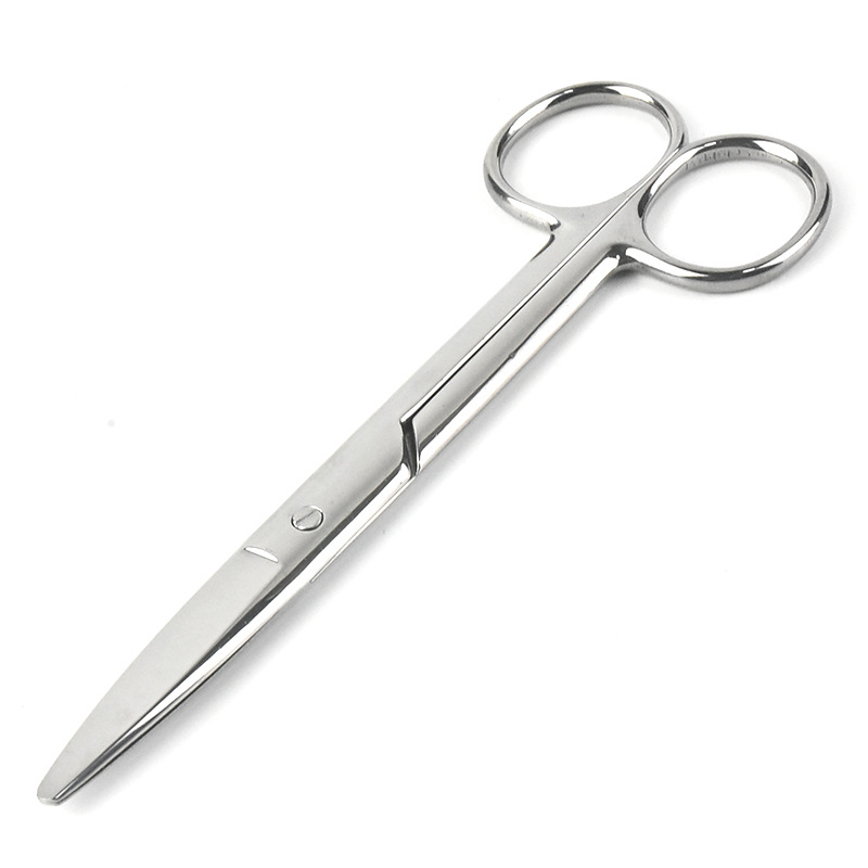TEMU Tijeras de Acero Inoxidable, Tijeras de Cejas con Cabeza , Redonda y Curva, Tijeras Domésticas para Cortar Tela