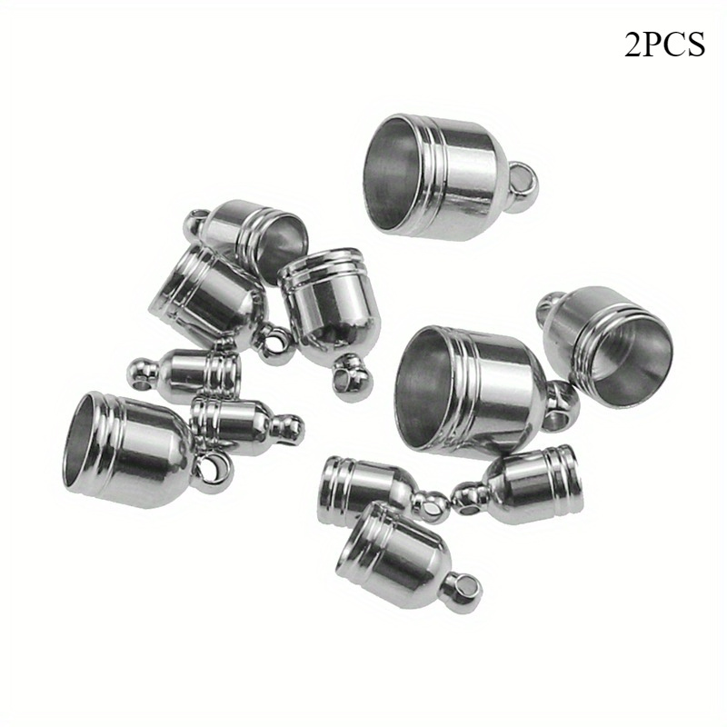Image of 2pcs/bag 4-10mm Stainless Steel Bucket Jewelry Bracelet Anklet Rope Red Rope Connecting Accessories For Accessories Production