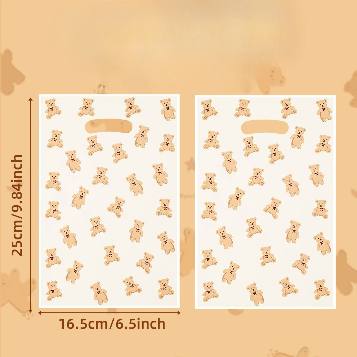Image of 30pcs Cute Bear Cartoon Tote Bags, Adorable Animal Designs Perfect For Party Favors & Small Gifts, Gift Bags,christmas,halloween