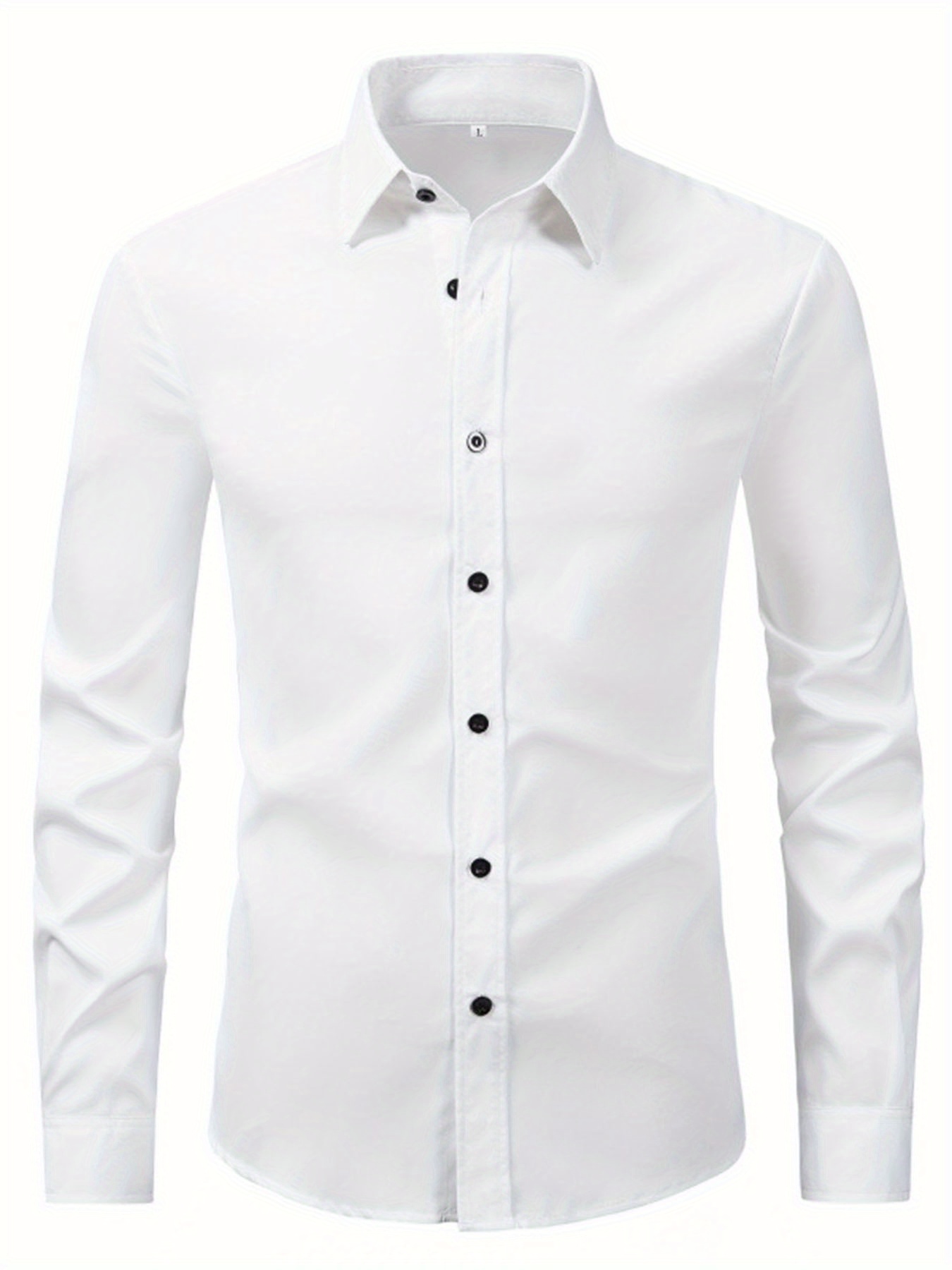 chemise à manches longues coupe ajustée homme Temu Mauritius