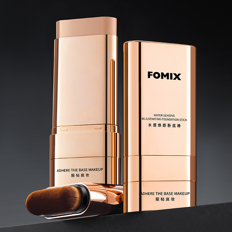 1pc   matte foundation stick with brush buildable coverage plant based formula long lasting   all light beige types including sensitive dry oily combination everyday   makeup base flawless   look full coverage makeup sleek metallic design smooth application tool   nontoxic cosmetics