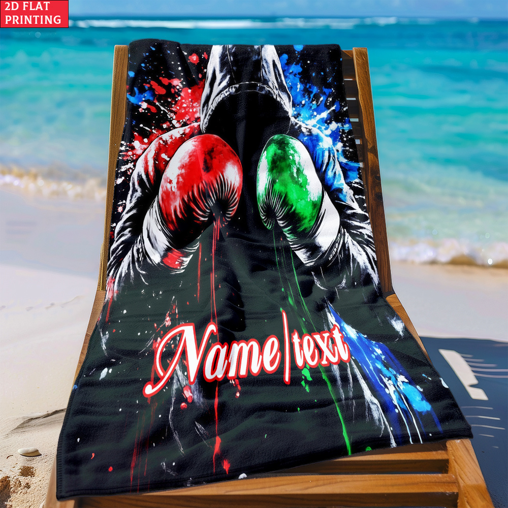 TEMU 1 serviette de plage personnalisée avec nom de cool | Microfibre douce et ultra-absorbante, légère, parfaite pour la plage, les , le camping -