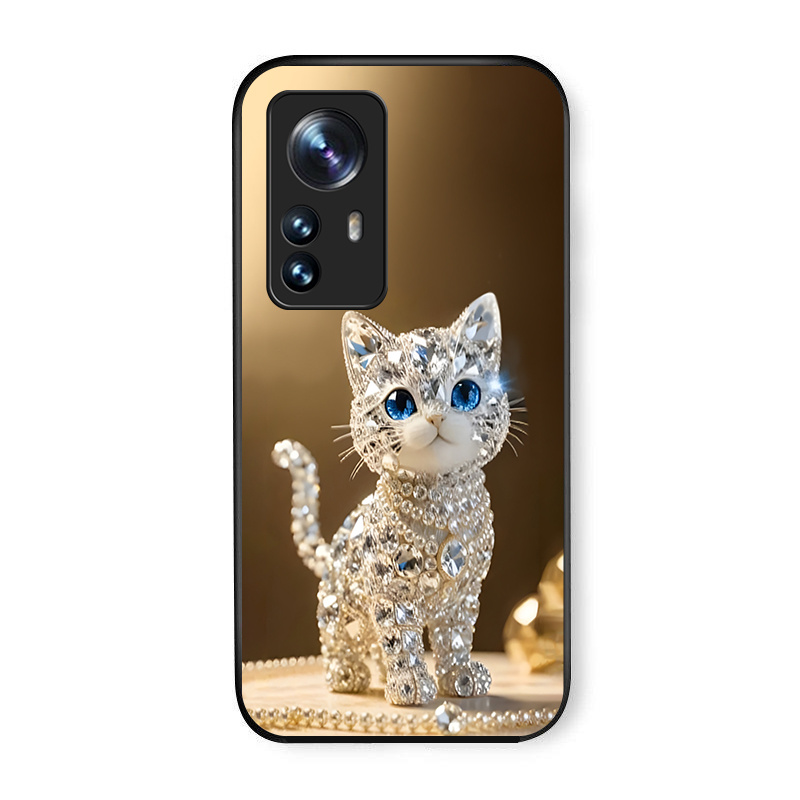 Ovitek za telefon: Ovitek za telefon, primeren za Xiaomi 12/12X/12S/12T/12Pro()/12 Pro/11T Pro/11T/11, akrilni ovitek z bleščečim zaključkom,