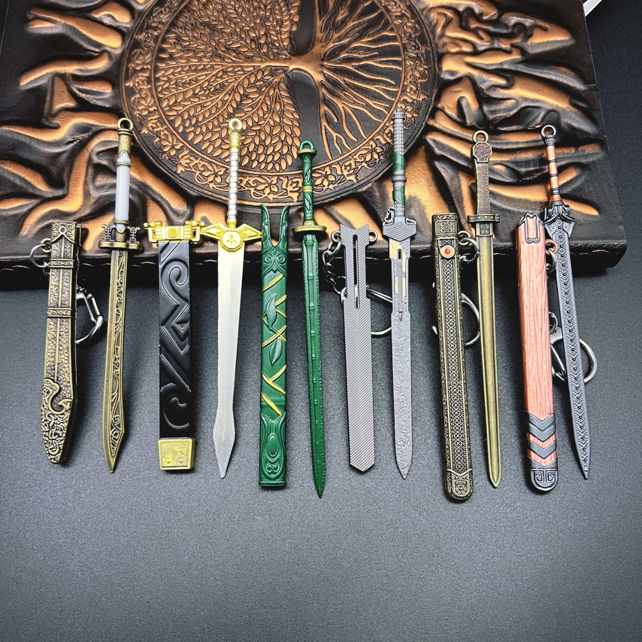 6pcs Mini Anime Alloy Figurine Keychains - Collectible Chibi-Style Character Models, Hand-Painted Style (Mass Produced Suitable for Collectors), Durable Alloy for Backpack, Birthday/Christmas Gifts for Anime Fans 14+ Years