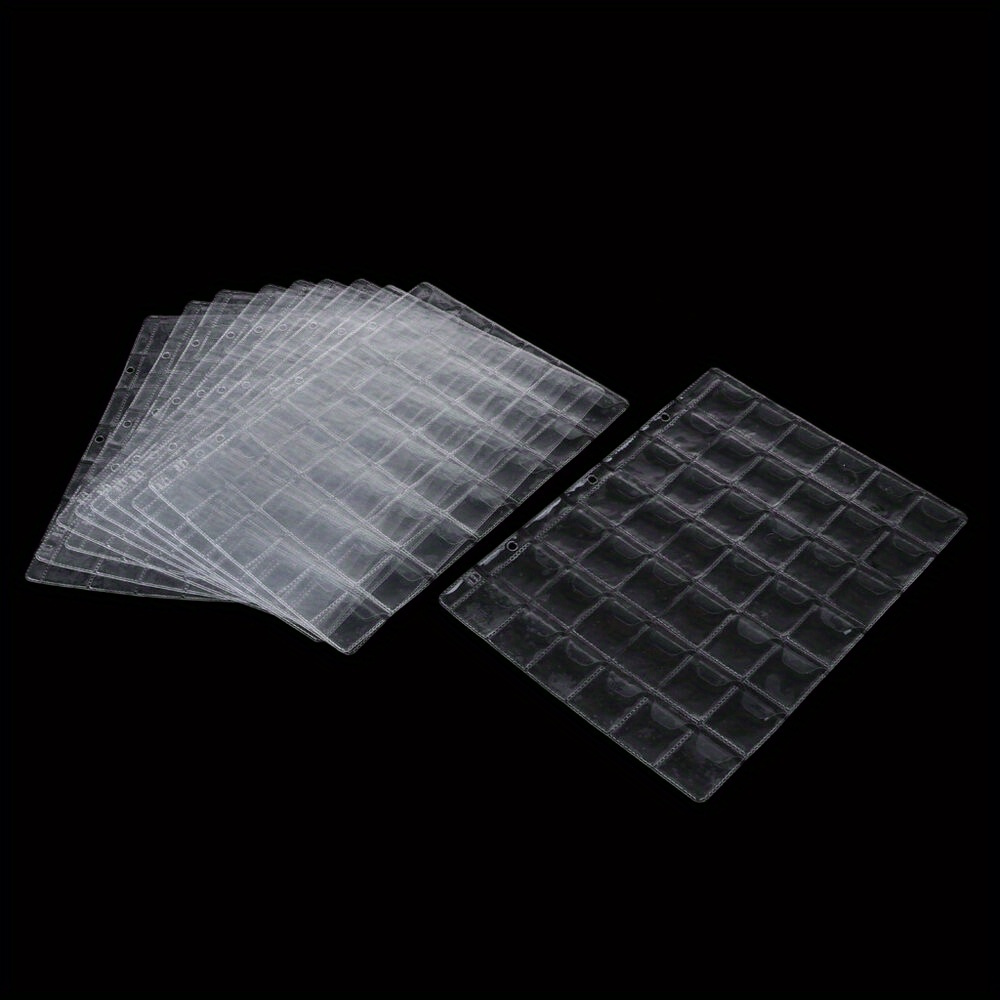 Image of 5pcs 42-slot Coin Collection Album Protective Binder, Loose-leaf Commemorative Coin Album