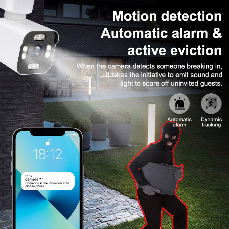 Teruhal Wireless Security Camera with Full-Color Infrared LED Night Vision, 365° Horizontal PTZ, Two-Way Voice Intercom, Humanoid Motion Tracking, USB Powered, Compatible with Smartphones - Ideal for Home Surveillance details 3