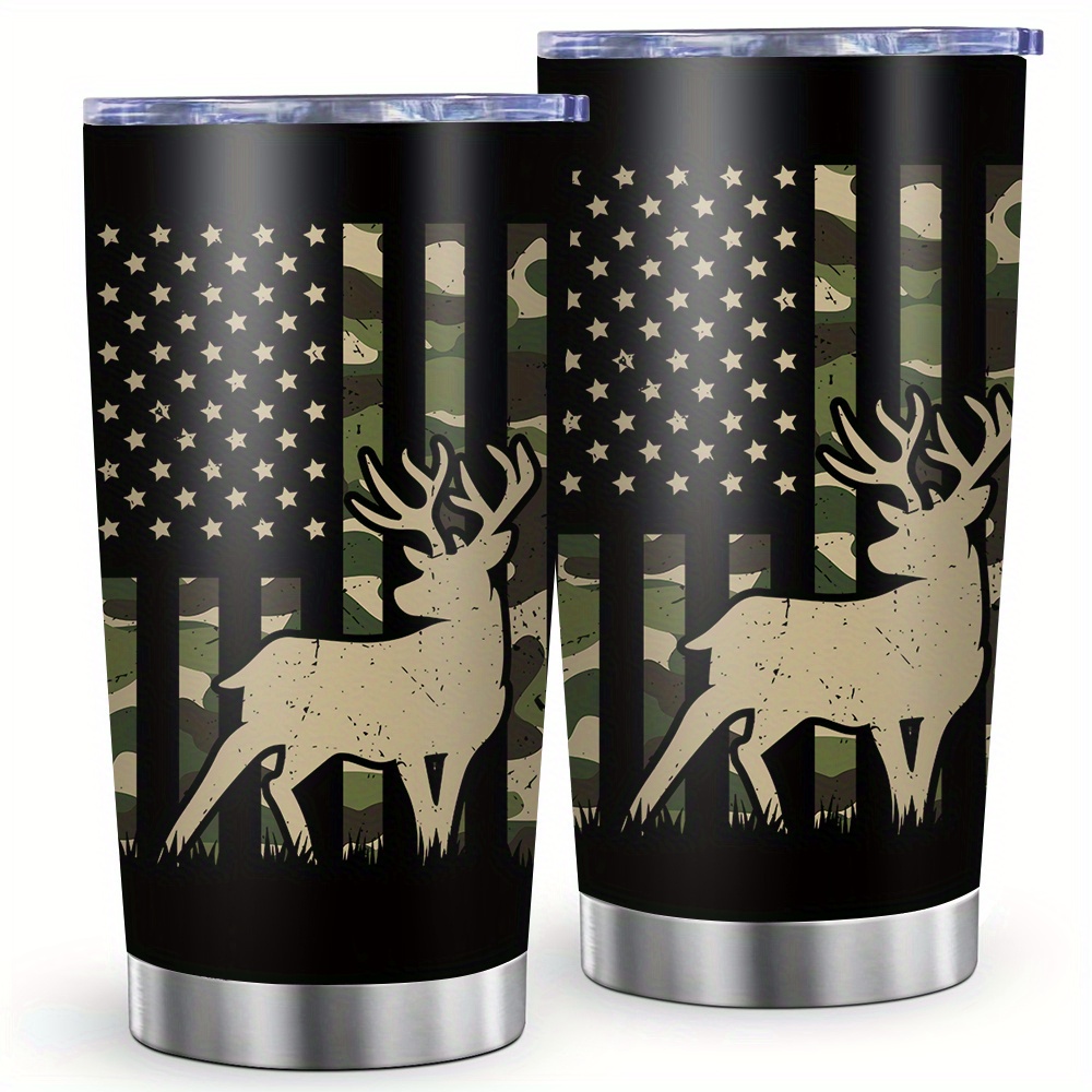 

20oz Steel , Lid And , Reusable Cup, , , New , Christmas