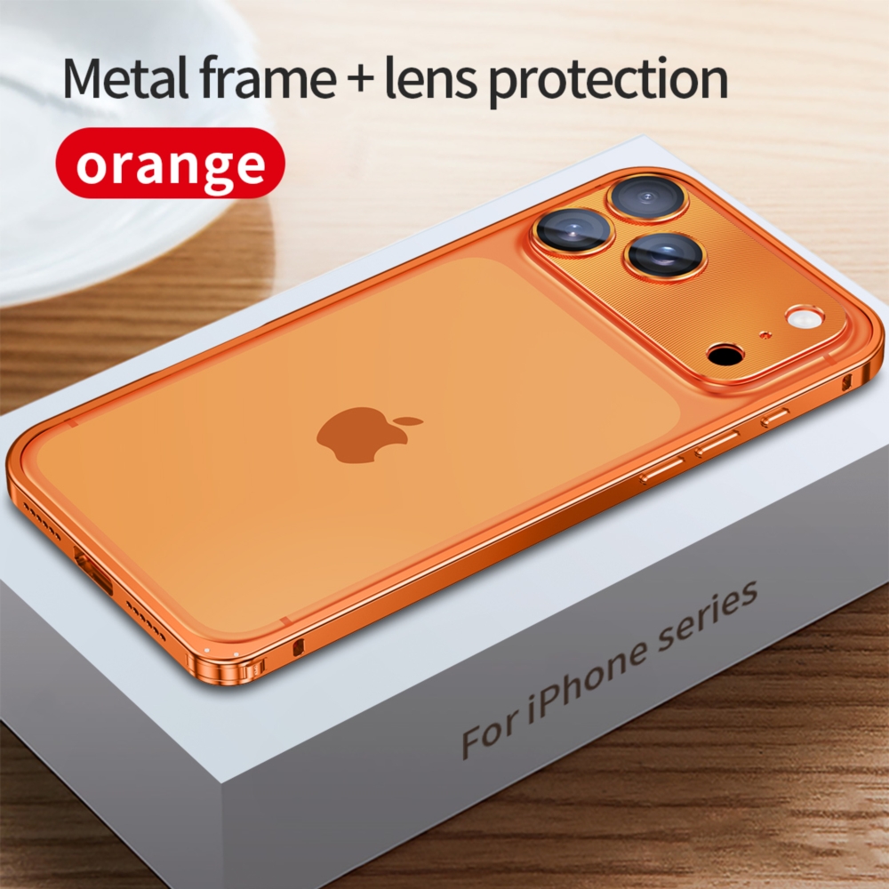 TEMU Phone Case - Clip Metal Frame Is Suitable For Iphone 17 Pro Max, 17 Pro, 17 Air, And 17 Shockproof Phone Cases