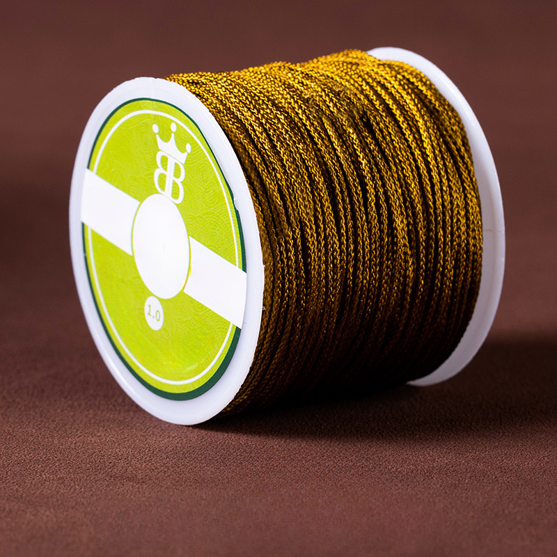 Image of 1roll/30m 1mm Braided Thread Suitable For Diy Beaded Braided Jewelry Making - Non-elastic Wire For Necklace, Bracelet, Keychain, Rope - Braider Compatible Crafting Wire