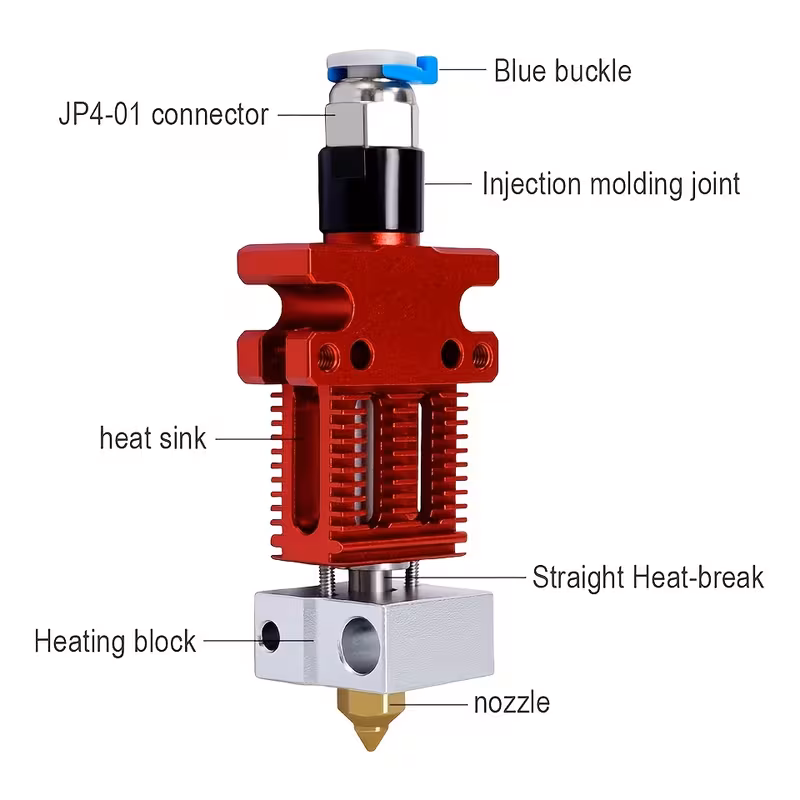 cr6 se hot end extruder kit pre complete set of extruders beginner friendly suitable for cr 6se cr 6 max providing 0 4mm nozzle thermistor heater and 3d printer parts and accessories Product details 3