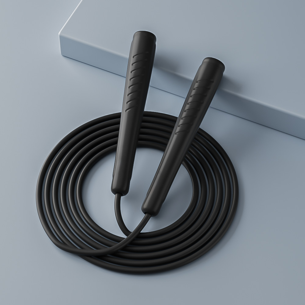 TEMU Corde à sauter réglable 1 pièce avec poignées antidérapantes et corde en PVC durable, légère et fluide, idéale pour les entraînements à ou à de
