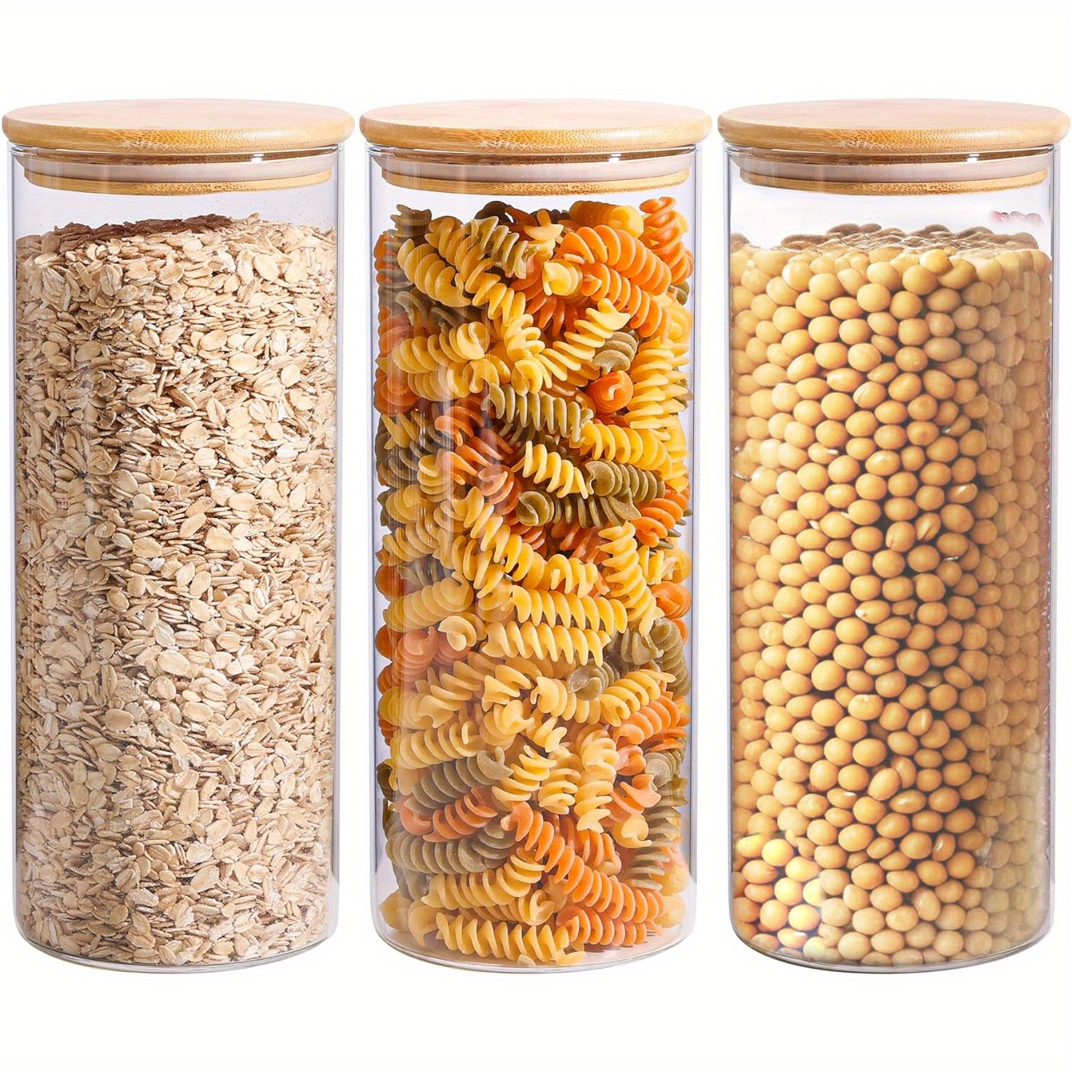 glass storage containers lids glass jars lids clear food - Temu