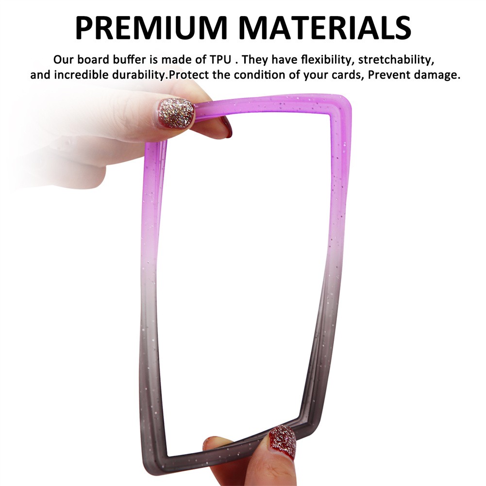 1pc Hard TPU Bumper Guard Slab Case Compatible for PSA Graded Cards, Suitable for Trading Card Protective Cover with Shockproof Edge Protection, Slab Edge for PSA Holders, Collector' Trading Card Protection
