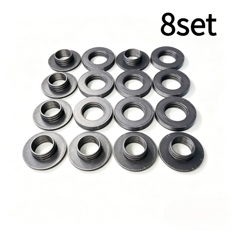 TEMU 8 Oeillets à vis pour bâche, diamètre intérieur 14 mm, œillets robustes, accessoires de fixation pour tentes, auvents et bâches de camping