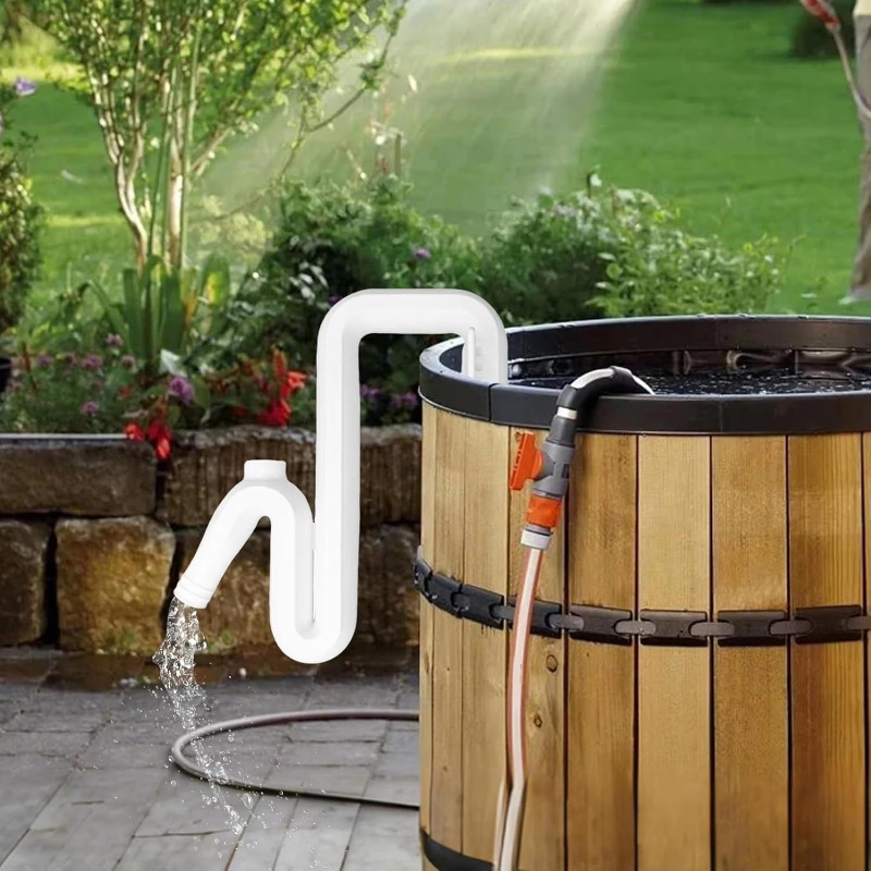 1 stück regenwasser-umleitung überlaufrohr-lösung - selbstansaugendes siphon-schlauchset für einfache automatische entwässerung befüllung - notfall-überschwemmungsschutz, aquarien, pools - schwerkraftfluss, energiebedarf entfällt - arbeitssparendes werkzeug,   für  , garten, garage