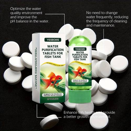 aquarium water purification tablets stain removal water purification for water multi functional odor stain cleaning long lasting for fish to a clear environment essential
