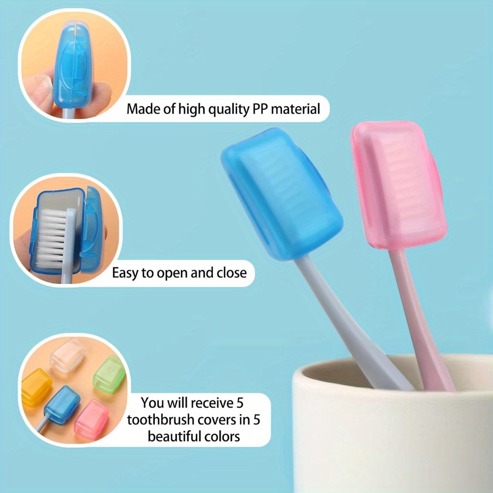 Brush Pod, Clip-On Toothbrush Protector With Scent Pad, 4 Ct