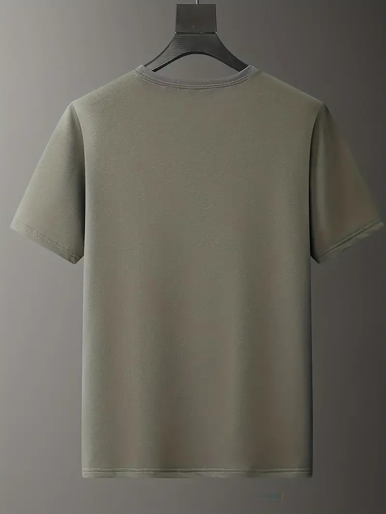 Men's casual and fashionable minimalist lines - C-Calvin printed T-shirt, round neck comfortable polyester fabric, suitable for daily wear as fashionable streetwear, Men's clothing