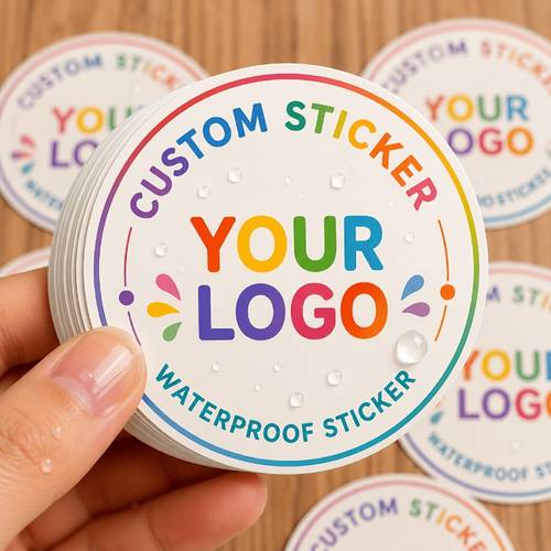 item picture 100 200pcs custom pattern stickers 1 18 1 57 1 97 2 36 inch custom stickers suitable for small and medium stores individuals custom business brand store signs illustrations custom text patterns