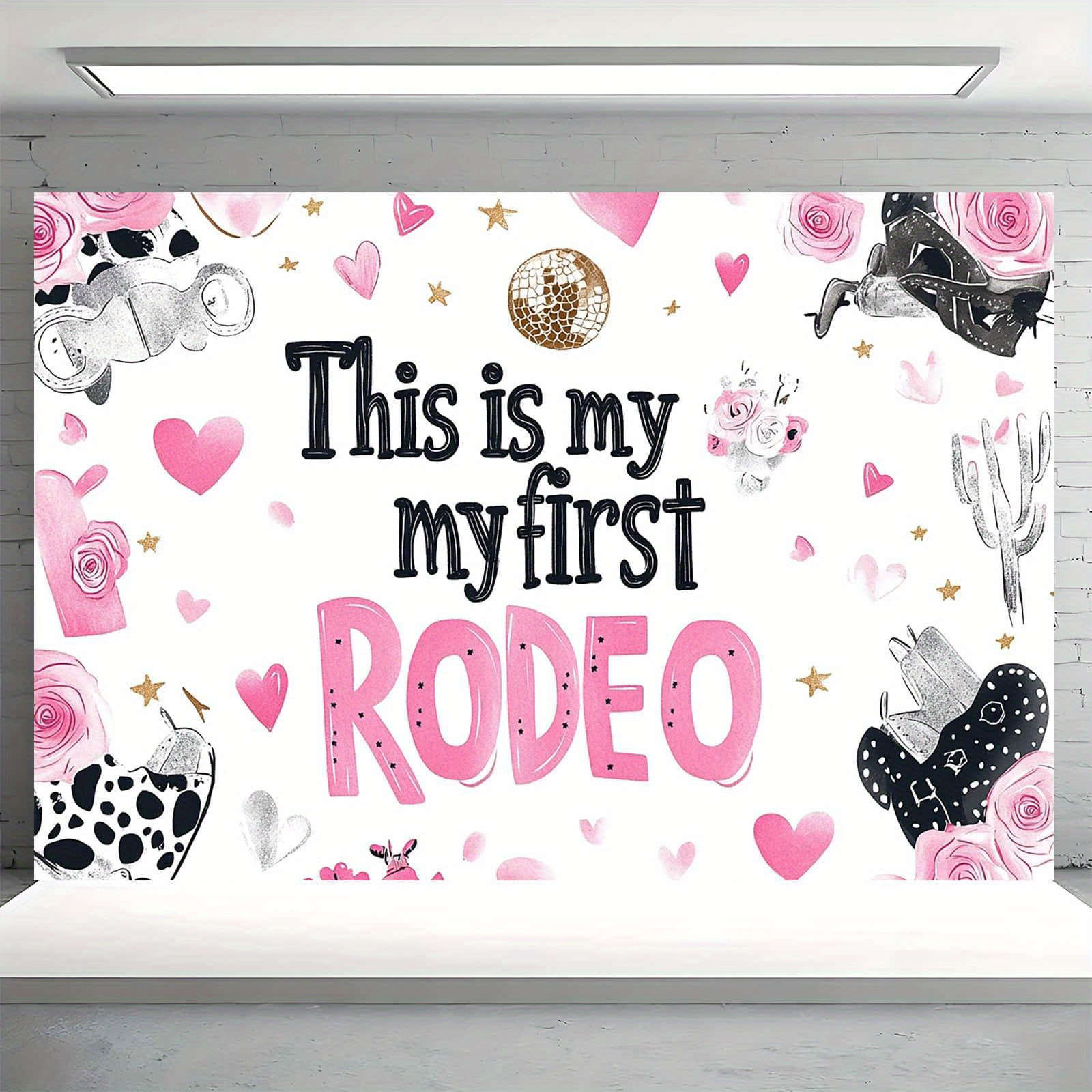 FSADASY Western-Party-Deko-Set – 55 Teile Mit Banner, Ballons & Foto-Props Für Cowboy-Geburtstag
