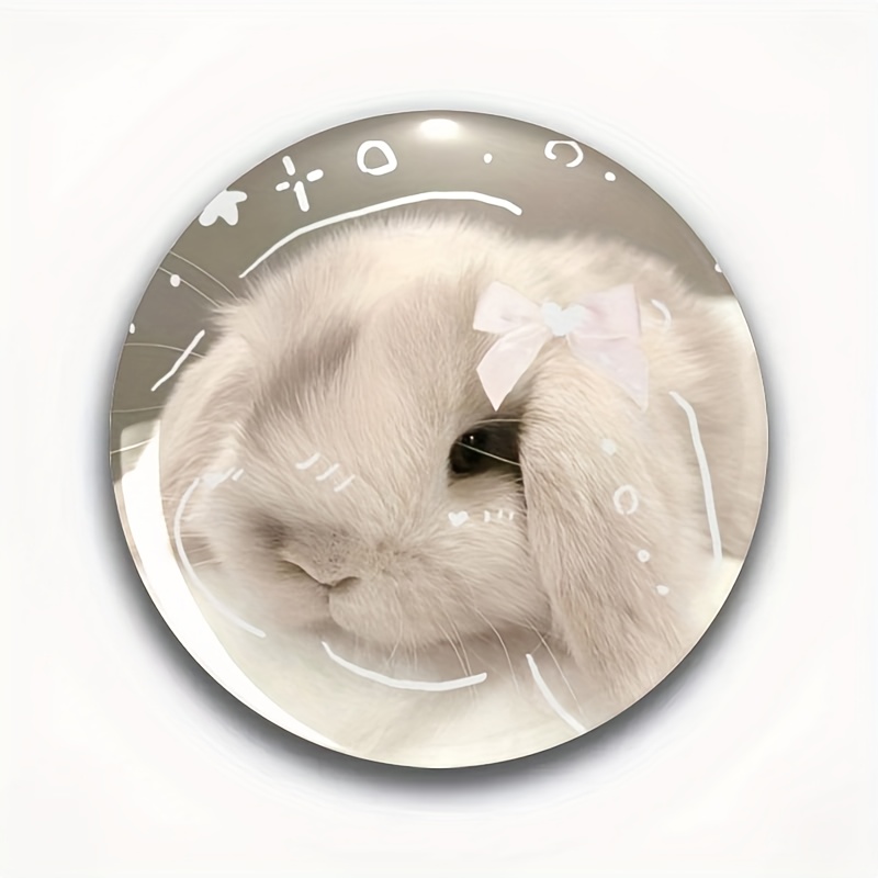 TEMU 2D Platte, Leuke Konijn Badge/Broche/Pin, Geschikt voor Kleding, Hoeden, Rugzakken - Mode Accessoire, Ideaal voor Vrienden, Klasgenoten en