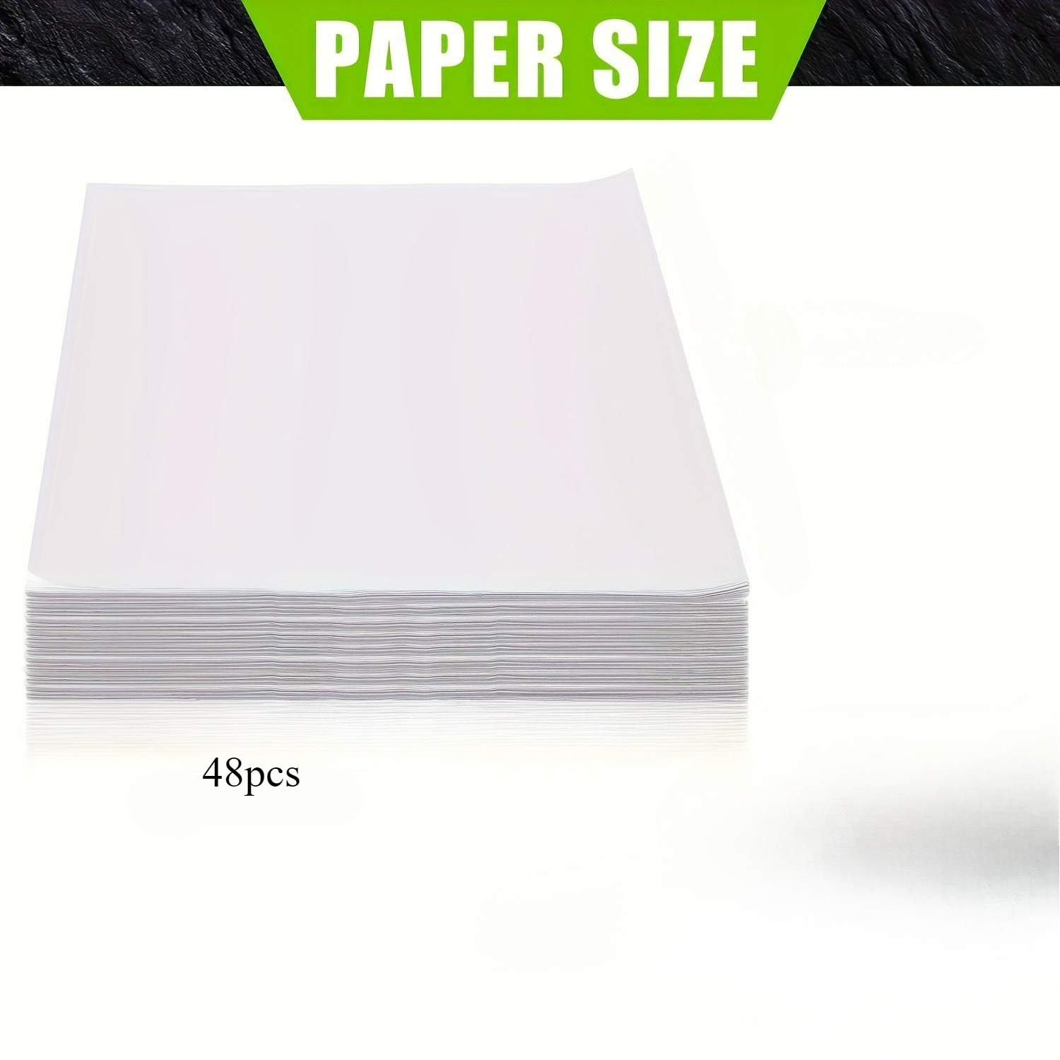 E-shop 48 Blatt weißes 8x8 Zoll vorgeschnittenes Einweg-Quadratpapier, lebensmittelecht wachsfrei, reißfest durchstichsicher. Geeignet zum Einwickeln